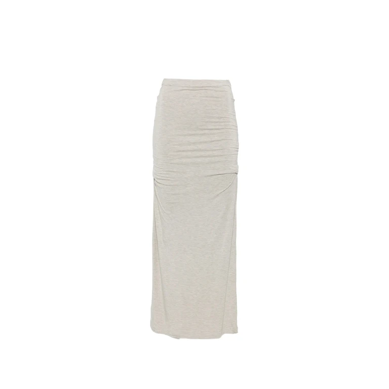 Draped Maxi Skirt
