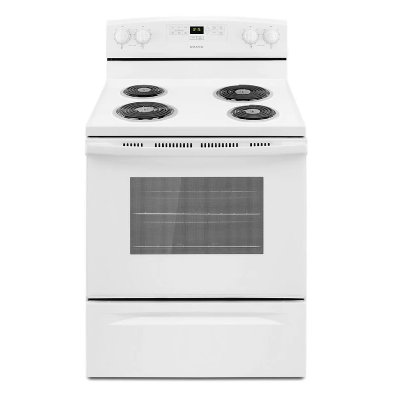 Amana 30 in. Amana Electric Range with Bake Assist Temps in Black 30 in. ACR4303MFB