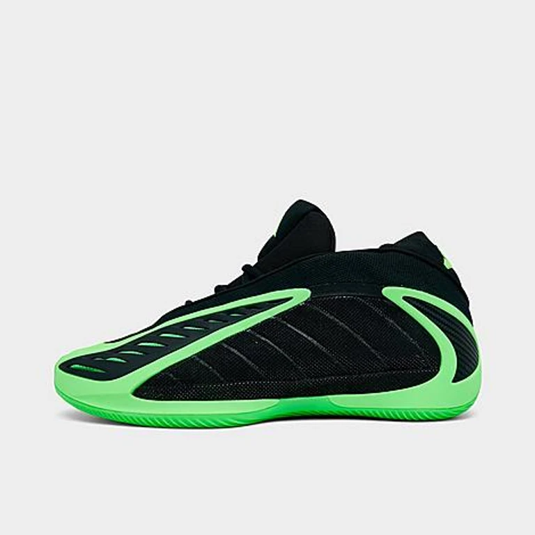 adidas Men's Anthony Edwards 2 Basketball Shoes in Core Black/Lime Burst/Core Black Size: 7.5