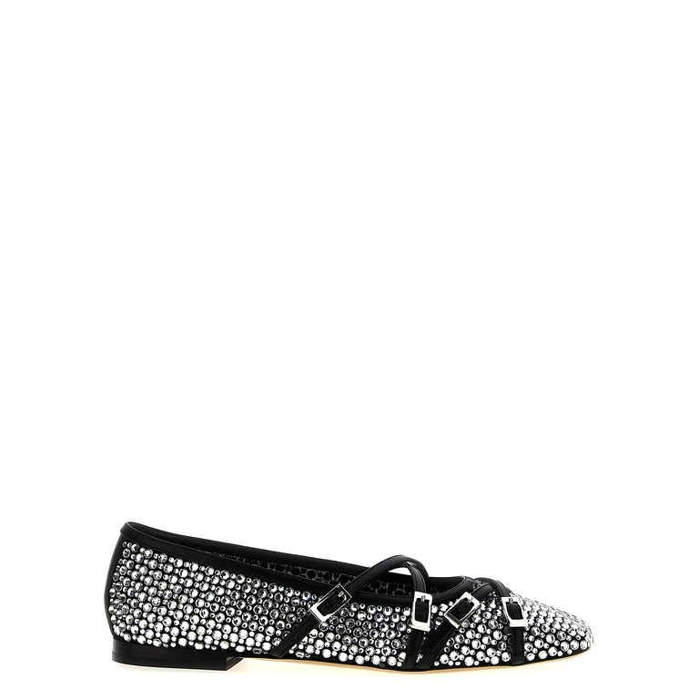 Mach & Mach Black Polyamide Ballet Flats - Women