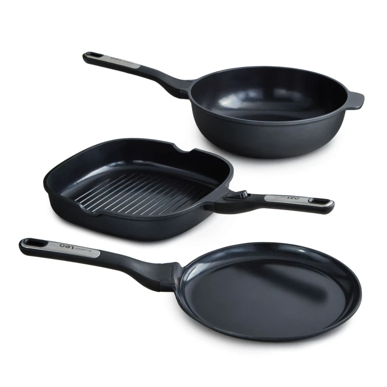 Leo Phantom 3pc Nonstick Ceramic Specialty Cookware Set, Recycled