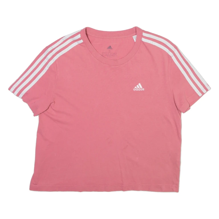 ADIDAS Womens T-Shirt Pink S
