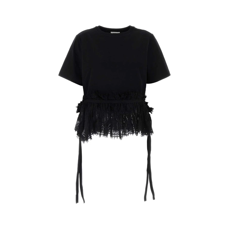 Alexander McQueen Black Exterior: Cotton T-shirt