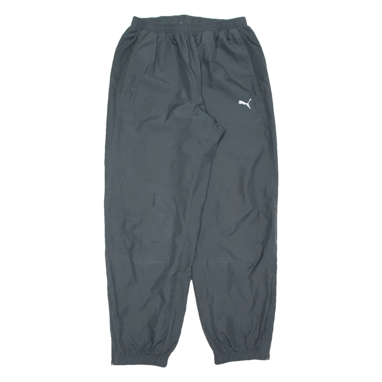 PUMA Mens Track Pants Grey Tapered M W27 L30