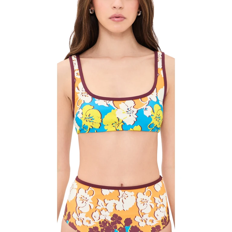 ALÉMAIS Splice Scoop Neck Top Multi XL
