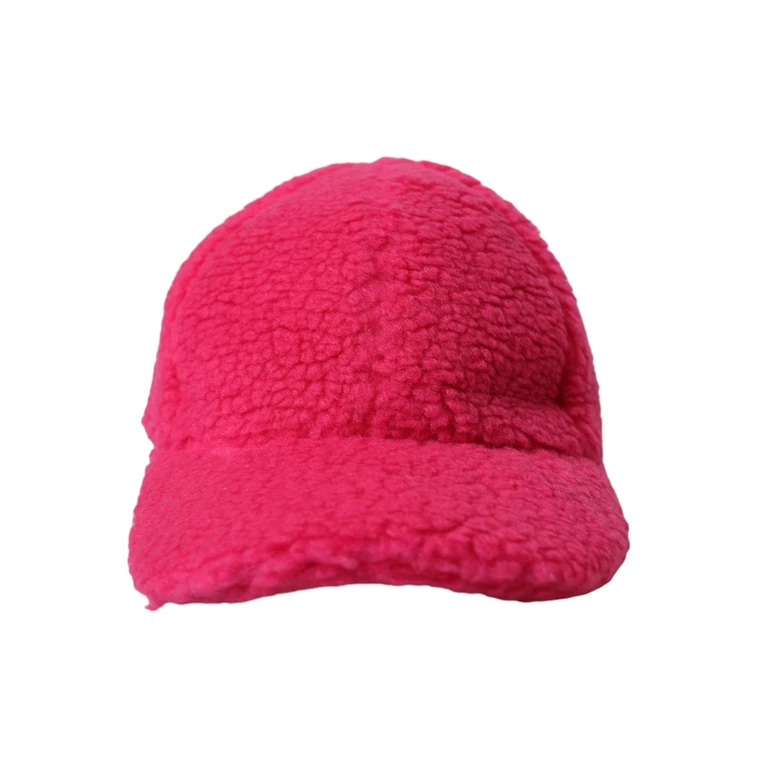 Dolce & Gabbana Pink Fleece Plush Baseball Hat Men - Men