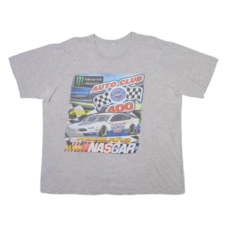 Nascar Auto Club 400 Mens T-Shirt Green USA XL
