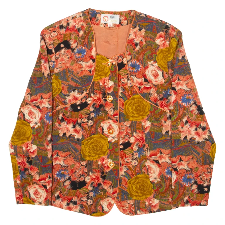 Womens Jacket Red Floral S