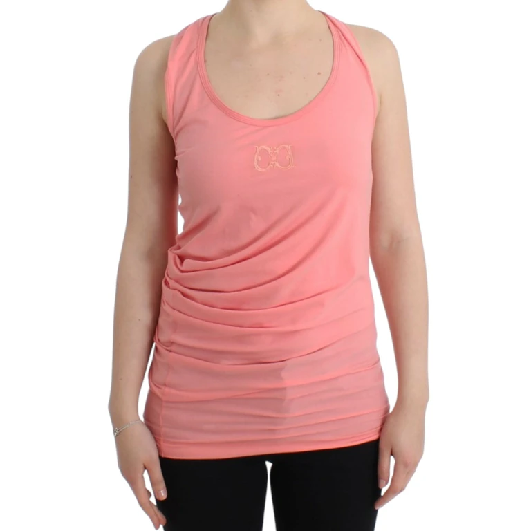 Roberto Cavalli Pink Cotton Tank Top - Women