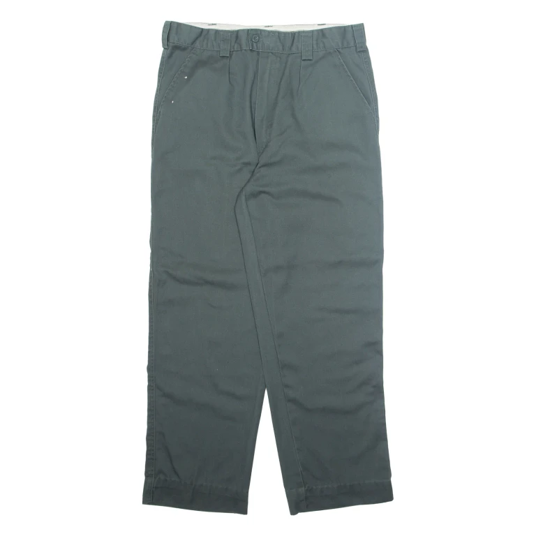 DICKIES Chino Mens Trousers Grey Regular Straight W34 L30