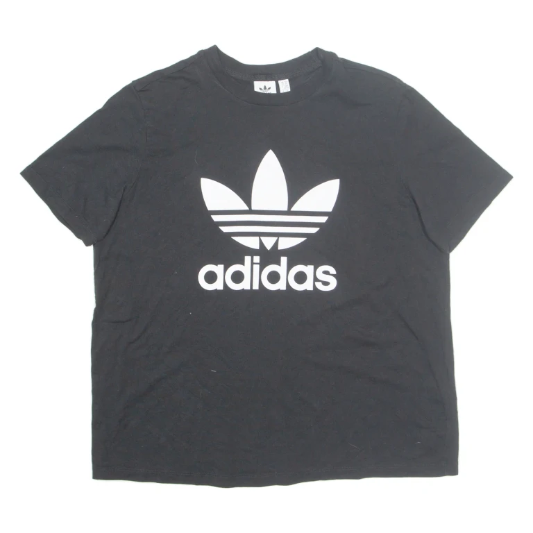 ADIDAS Womens T-Shirt Black L