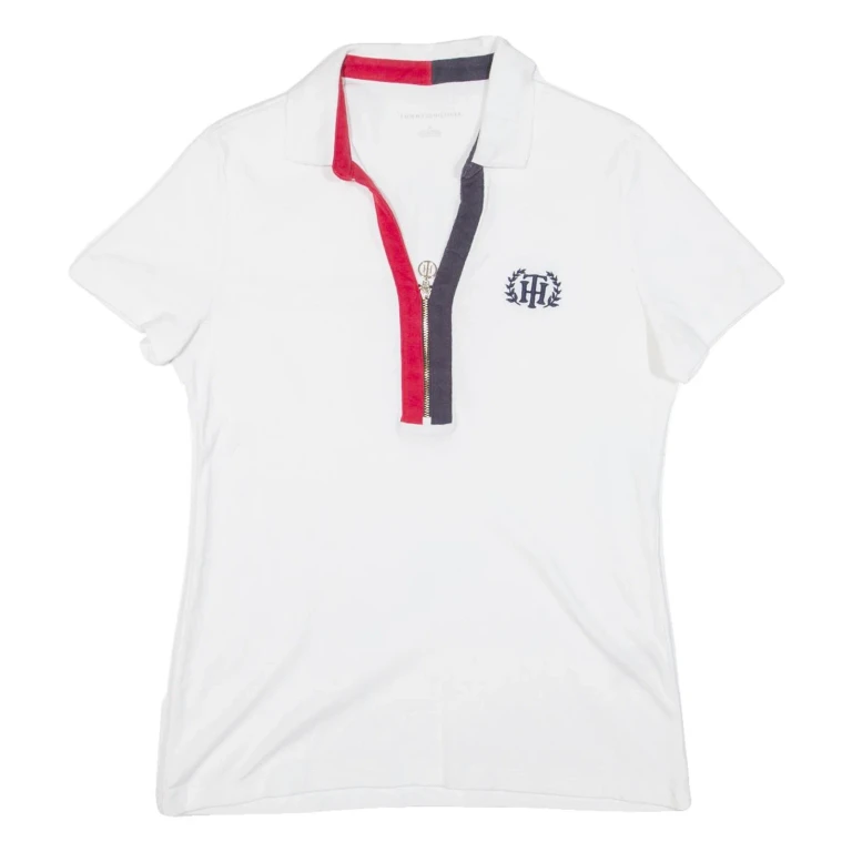 TOMMY HILFIGER Womens Polo Shirt White M