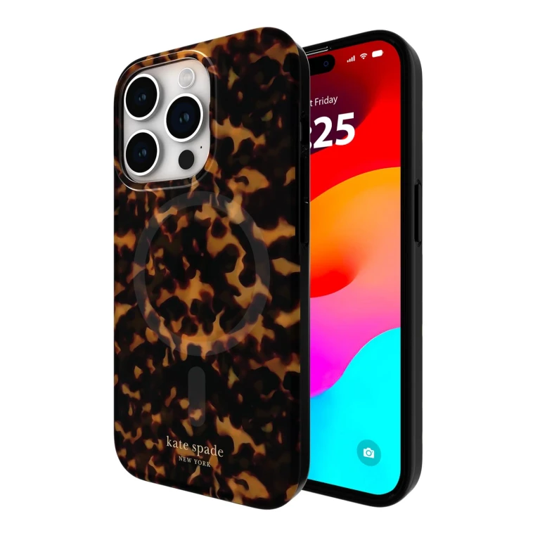 new york iPhone 15 Pro Case Compatible with MagSafe - Tortoiseshell