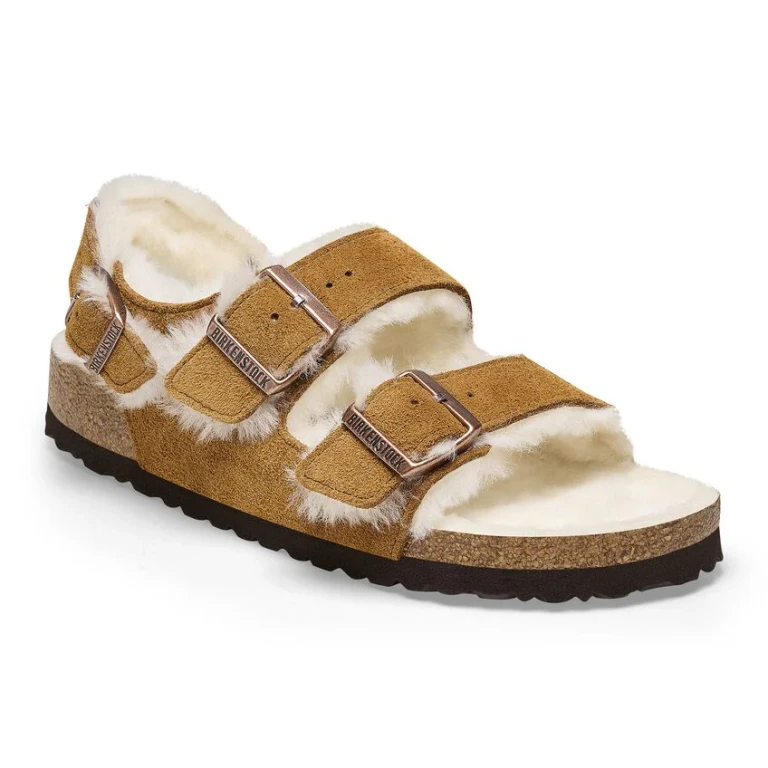 Unisex Milano Suede Shearling Suede Leather Mink