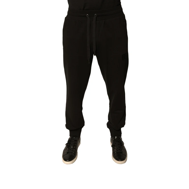 Dolce & Gabbana Black Cotton Jogger Men Sweatpants Pants - Men