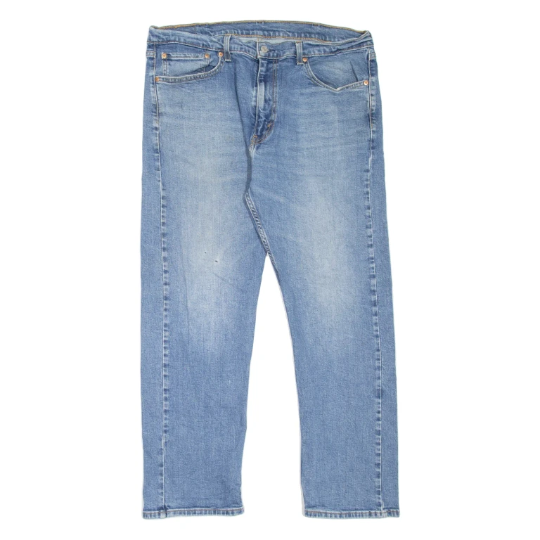 LEVI'S 505 Jeans Mens Blue Regular Straight Stone Wash W38 L30