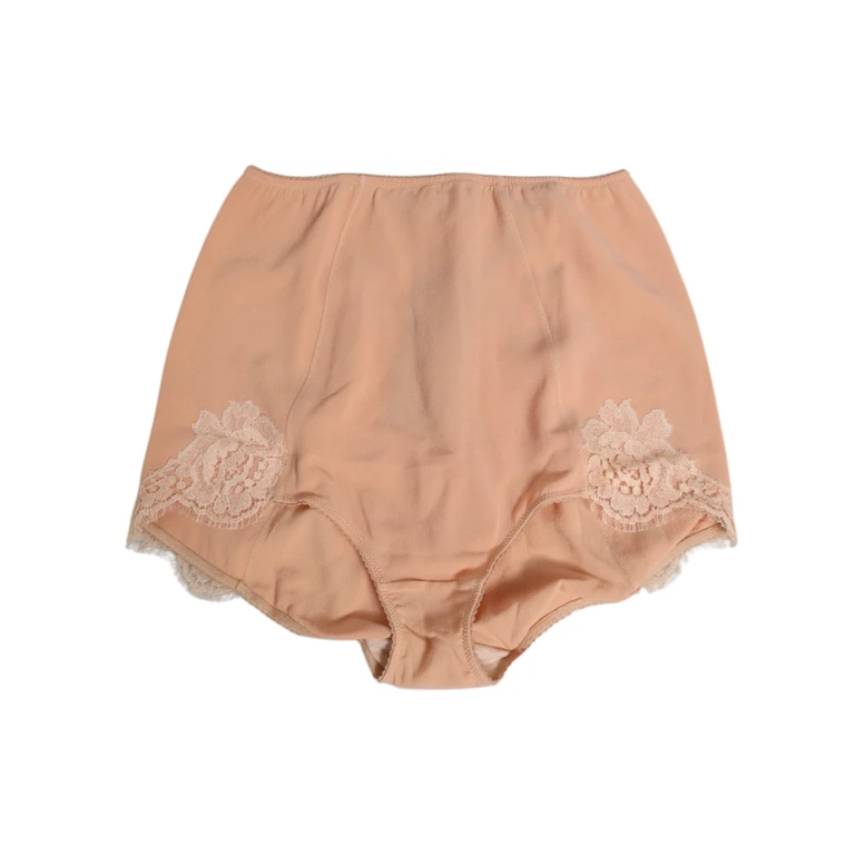Dolce & Gabbana Beige Silk Stretch High Waist Girdle Underwear 06+se Clothing - Women