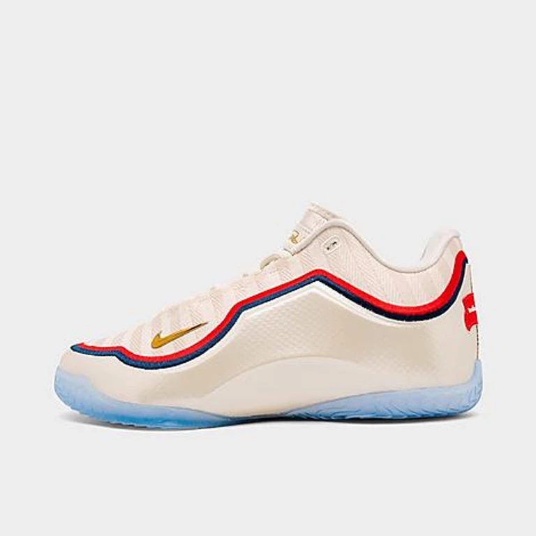 Big Kids LeBron 23 Basketball Shoes in Pale Ivory/Metallic Gold/University Red Size: 3.5