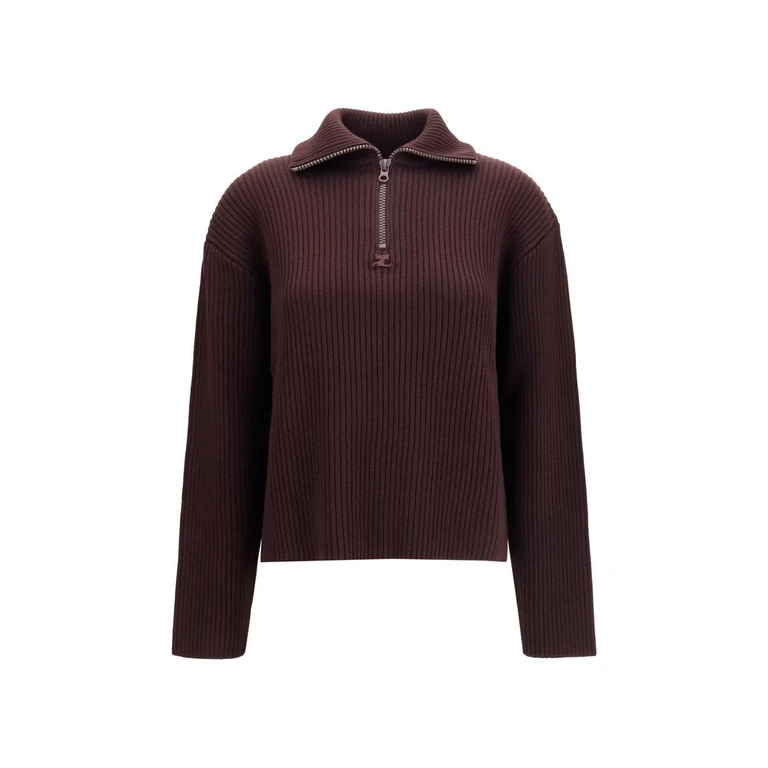 Brown Wool Oves Aries Sweatshirt Clothing - Women