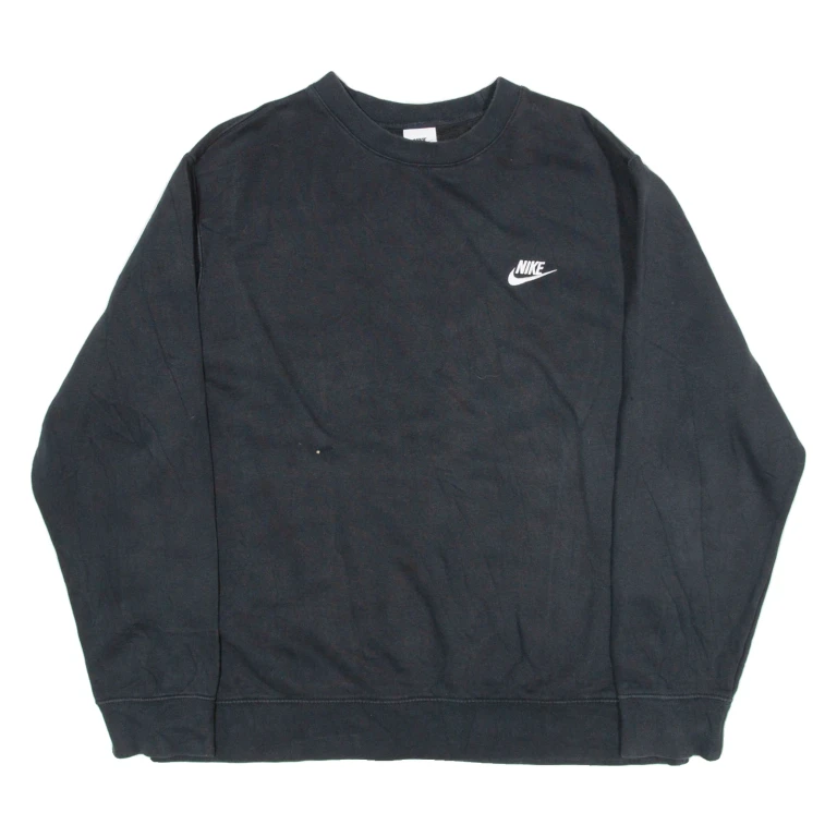 NIKE Womens Sweatshirt Black L