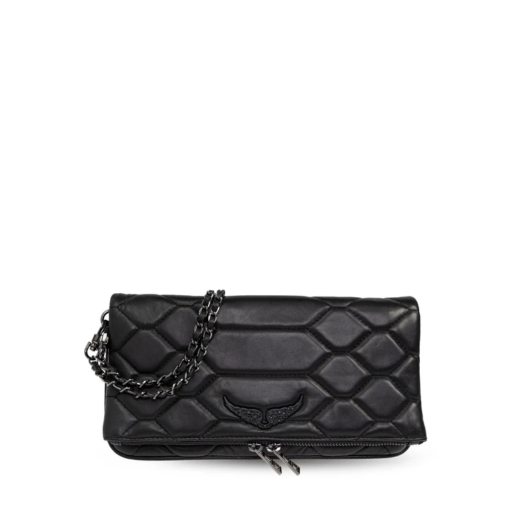 Rock Quilted Clutch Bag