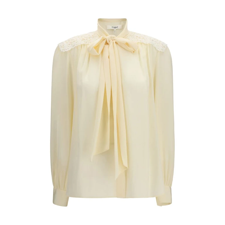 Chloé Beige Polyester Blouse - Women
