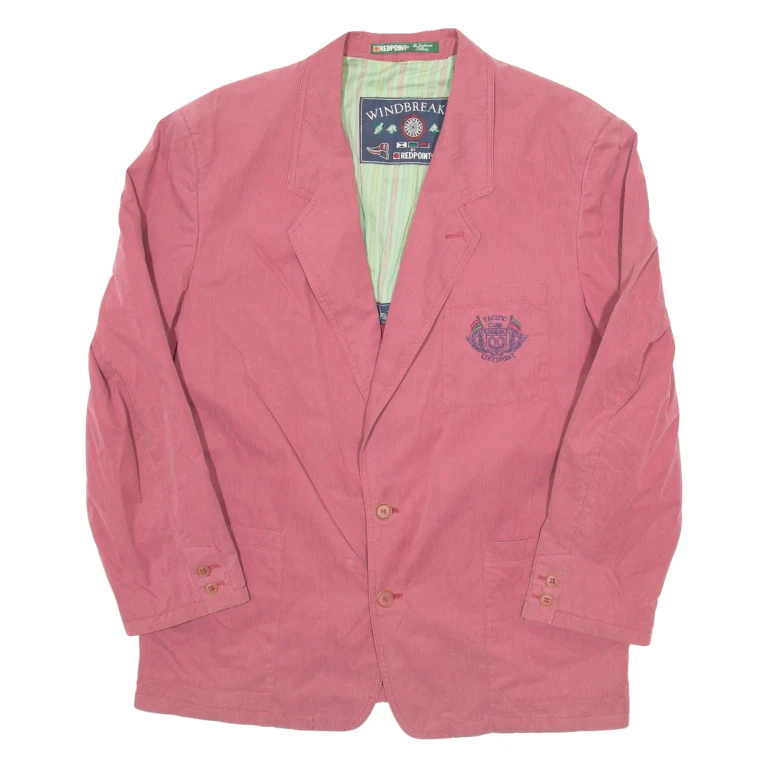 WINDBREAKER Mens Blazer Jacket Red L