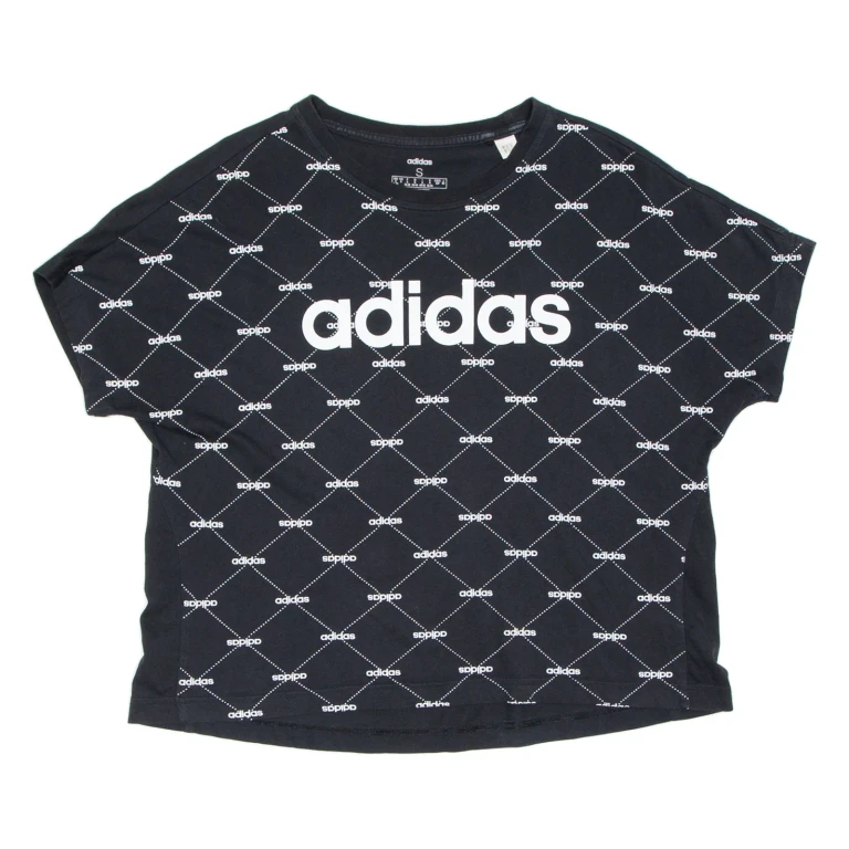 ADIDAS Oversized Womens T-Shirt Black S