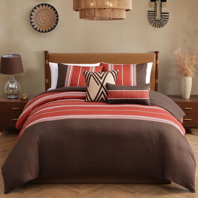Terra Spice 5 Piece Reversible Comforter Set
