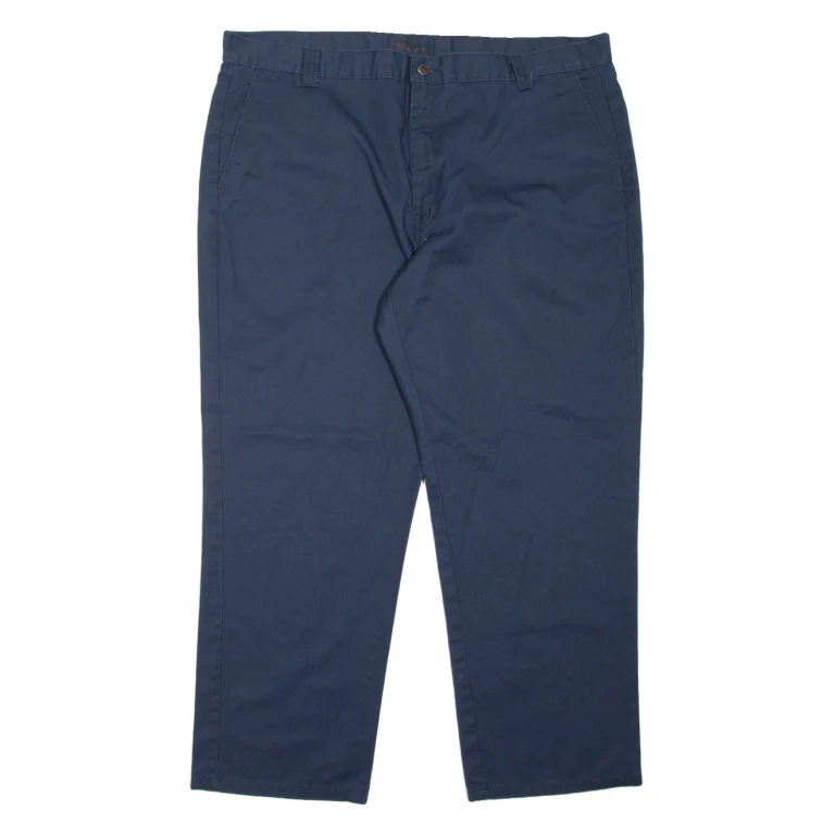 DICKIES Workwear Mens Trousers Blue Relaxed Tapered W42 L30