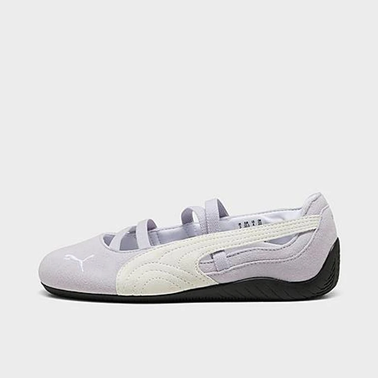 Girls' Big Kids Puma Speedcat Ballet Suede Casual Shoes in Lavender Pop/Puma White Size: 4.0