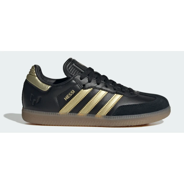 Grade School Samba Indoor 'Core Black Gold Metallic Gum' Sneakers