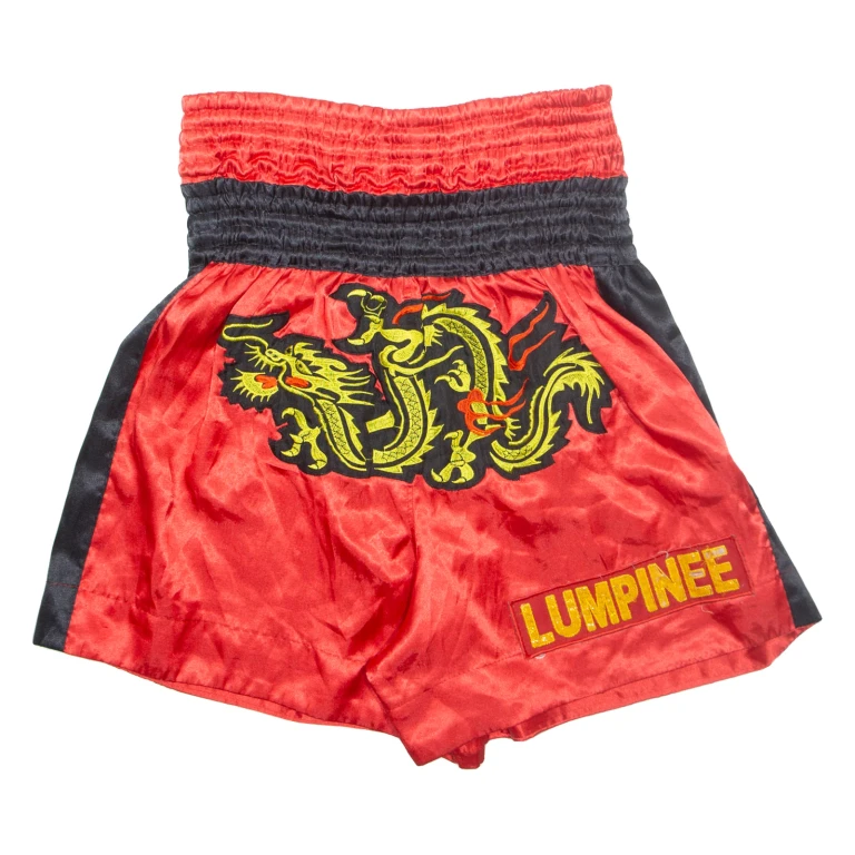 Thai Boxing Mens Sports Shorts Red L W29