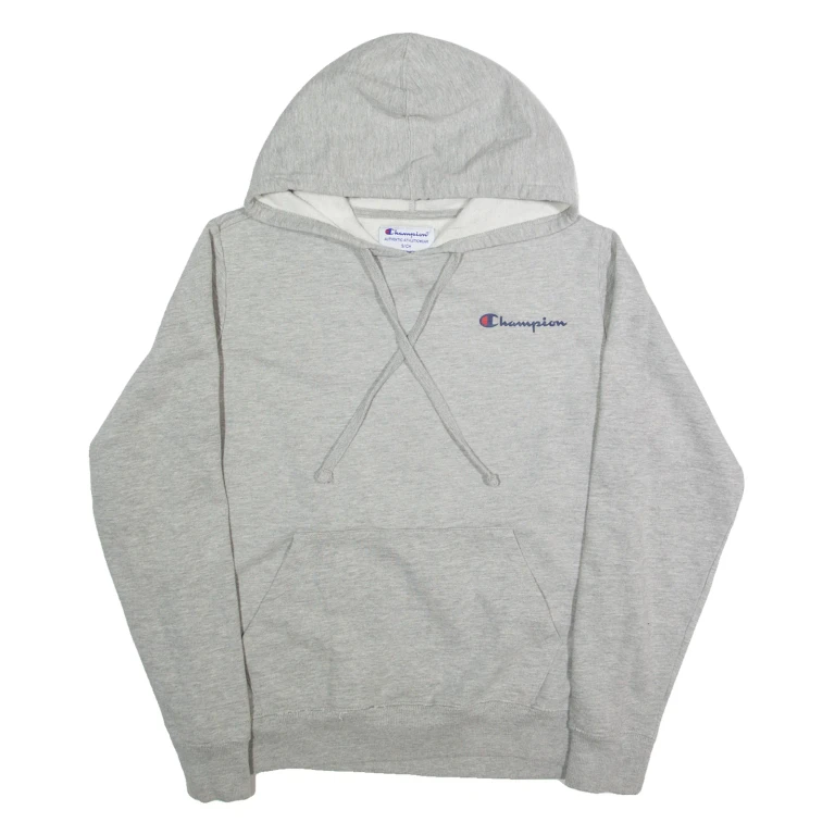 CHAMPION Mens Grey Hoodie S