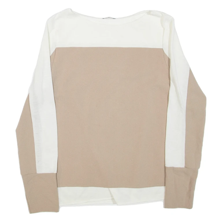ZARA Womens Blouse Brown Long Sleeve M