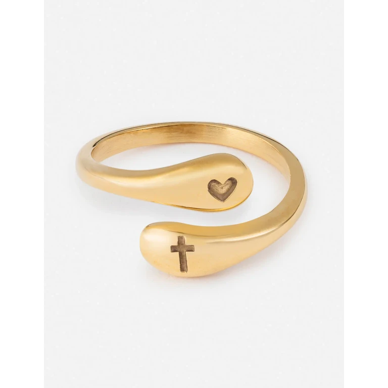 Cross Equals Love Ring