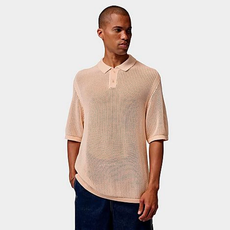Nike Men's Jordan Flight Knit Polo in Pearl White Size: XS