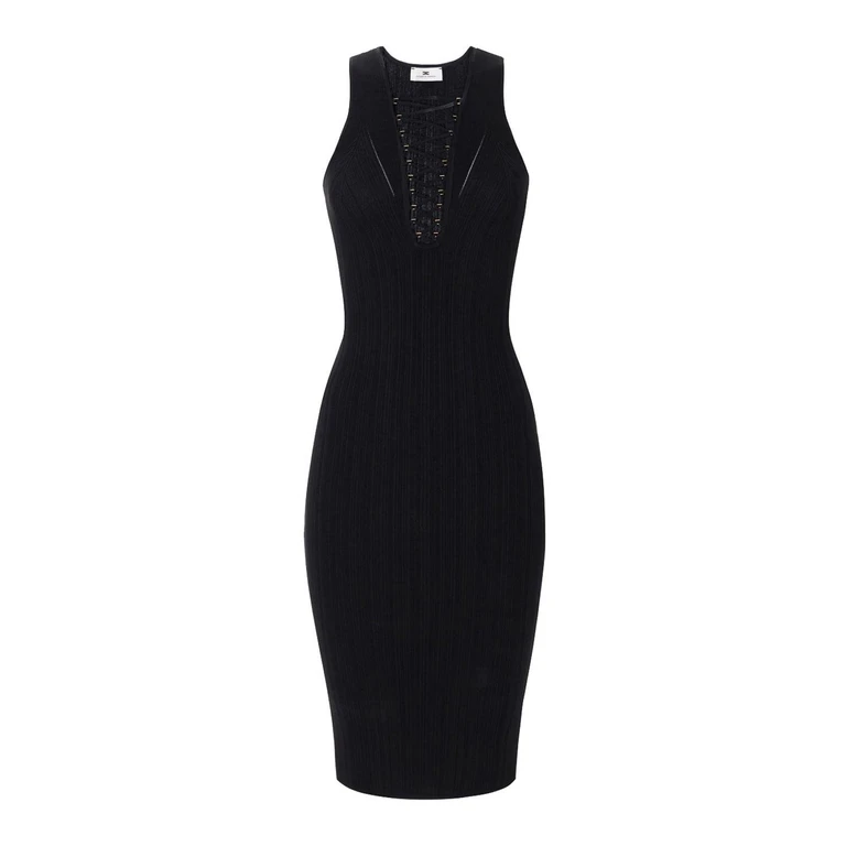 Elisabetta Franchi Robe Au Genou - Noir (AM55B52E2110)