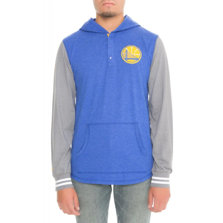Men's NBA Golden State Warriors Mid-Season Hooded Long Sleeve Hoodies