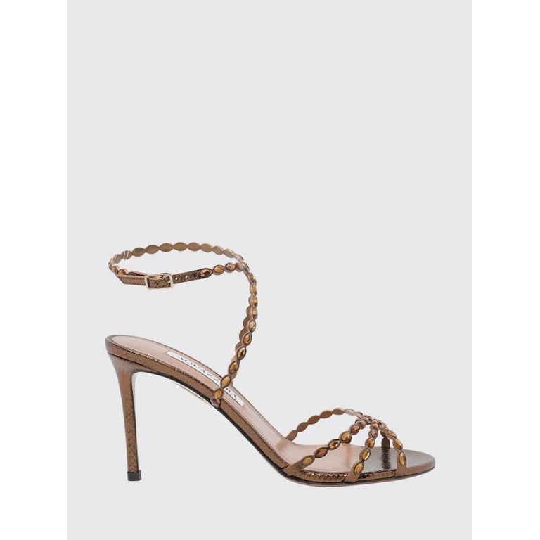 Heeled Sandal Woman color Gold (LSKMIDS0MSKDEE)