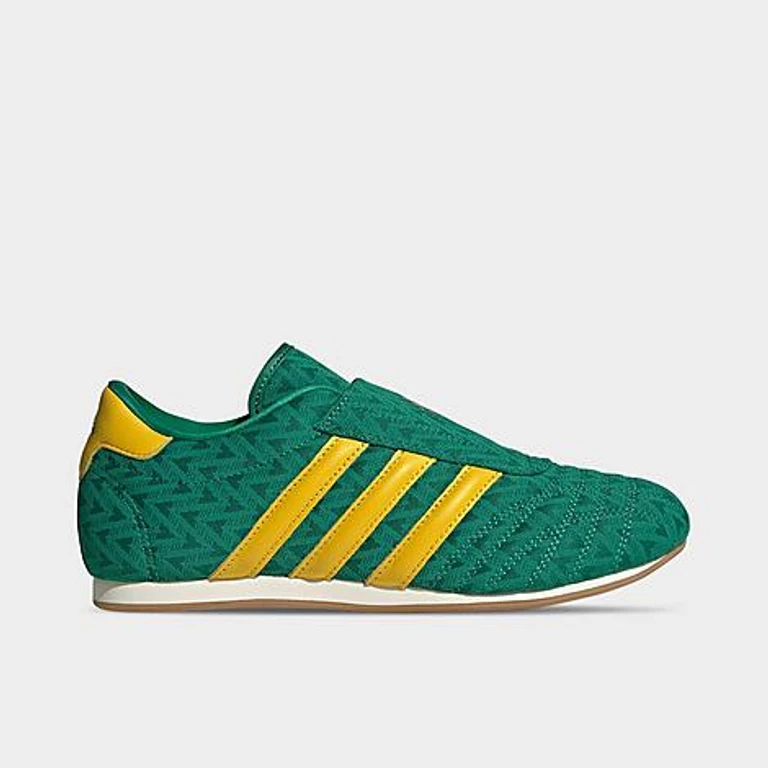 adidas Women's Originals Taekwondo Casual Shoes in Bold Green/Eqt Yellow/Off White Size: 5.0