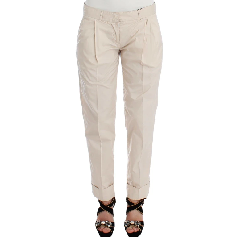 Ermanno Scervino Beige Chinos Casual Dress Pants Khakis Nylon - Women