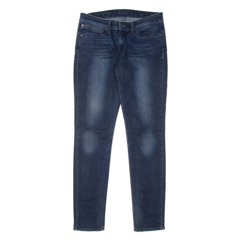 LEVI'S Low Rise Womens Jeans Blue Slim Skinny Stone Wash W31 L34