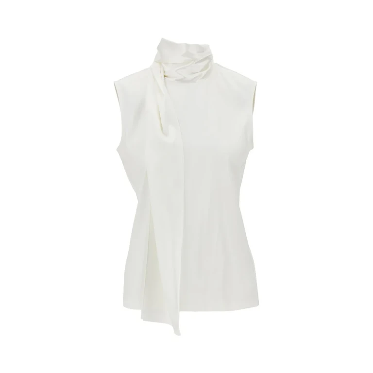 BOTTEGA VENETA Silk satin top Woman 40