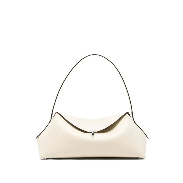 TOTEME "T-Lock" Grained Leather Shoulder Bag