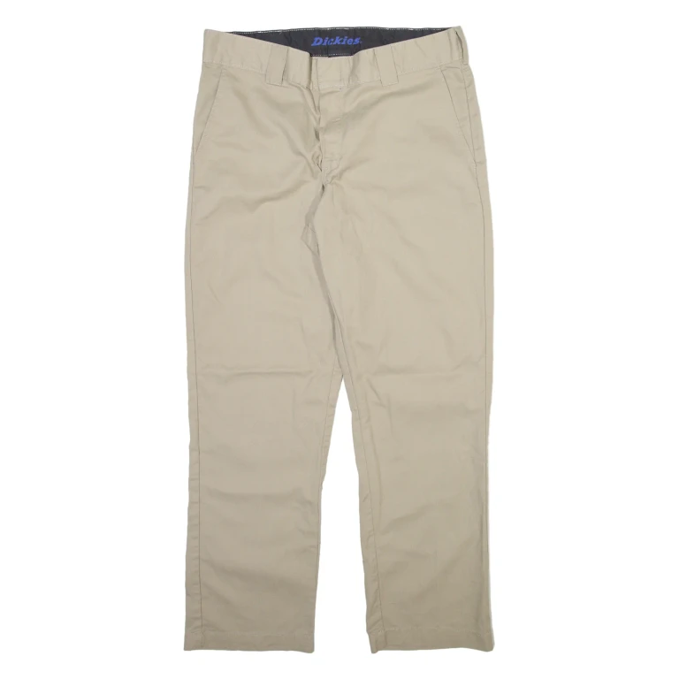 DICKIES Mens Trousers Beige Regular Straight W34 L30