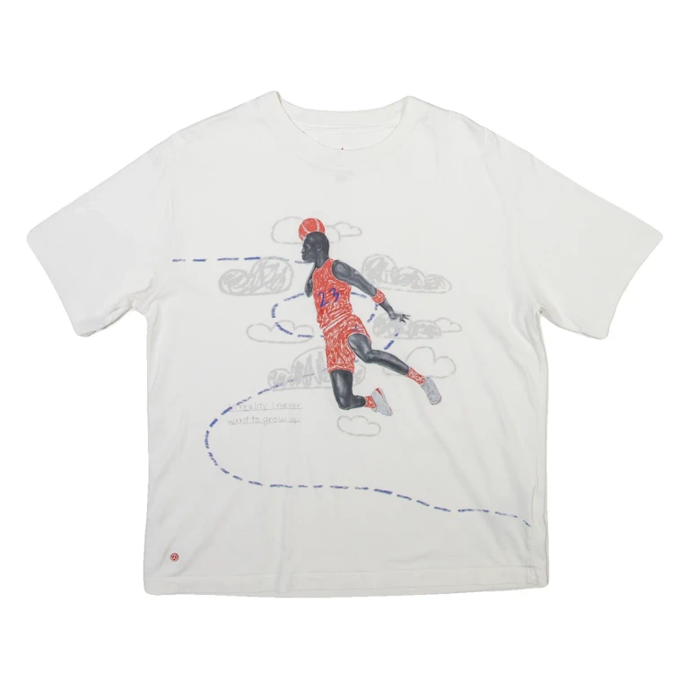 AIR JORDAN Loose Fit Mens T-Shirt White S