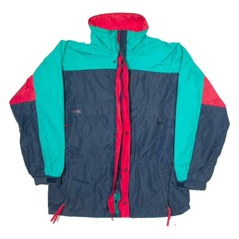 COLUMBIA Mens Windbreaker Jacket Blue L