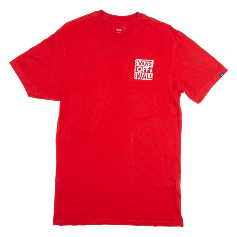 VANS Classic Fit Womens T-Shirt Red M