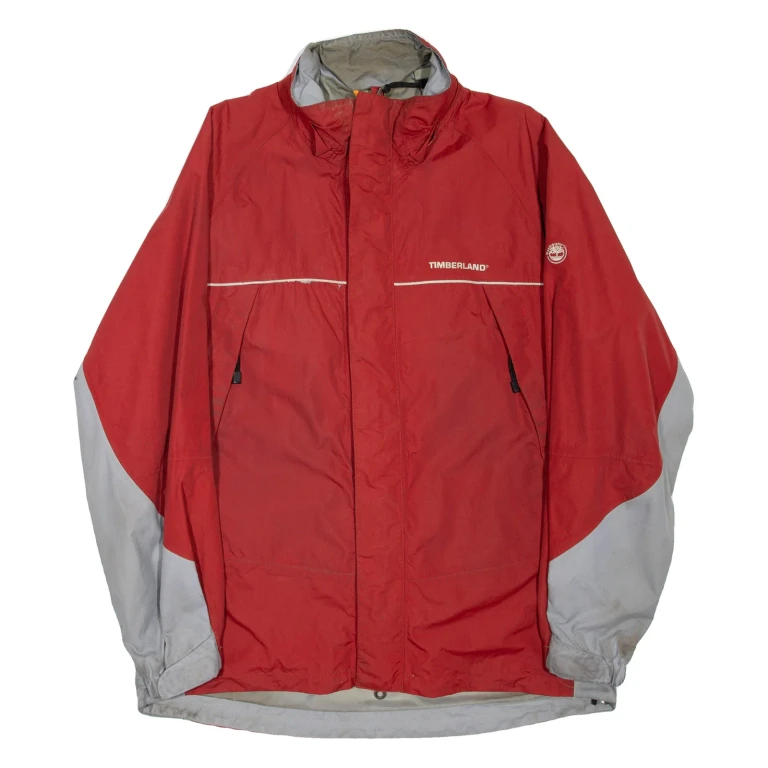 TIMBERLAND Mens Jacket Red Nylon M